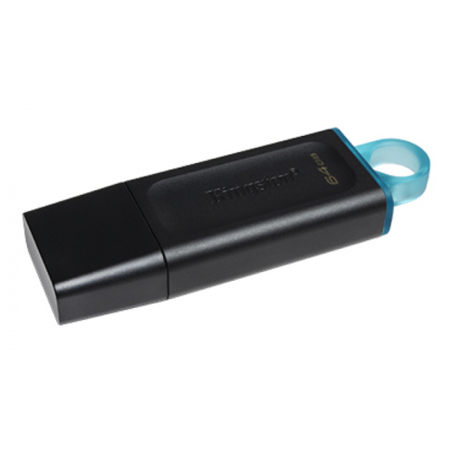 Флеш накопитель Kingston 64GB DataTraveler Exodia USB 3.2 Gen 1 черный/ голубой (DTX/ 64GB) (DTX/64GB) фото 2