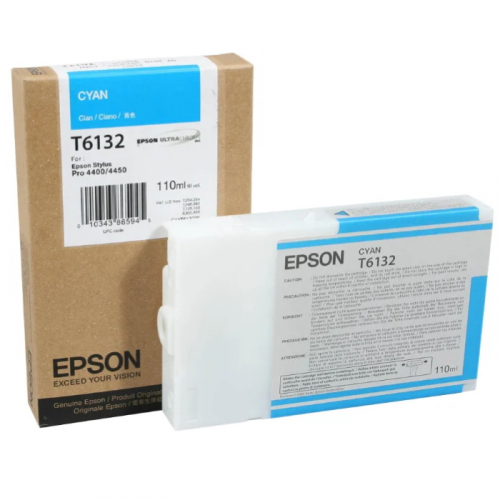 Картридж струйный EPSON T6132 голубой 110 мл для Stylus Pro 4450 (C13T613200)