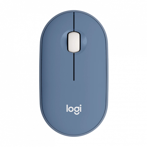 Мышь/ Logitech M350 Pebble Bluetooth Mouse - BLUEBERRY (910-006753)