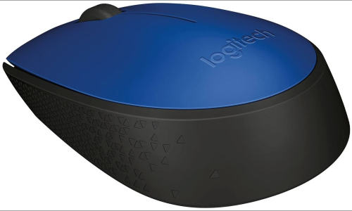 Мышь Logitech M170 синий/ черный оптическая (1000dpi) беспроводная USB (2but) (910-004647)