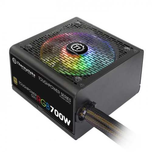 Блок питания Thermaltake Toughpower GX1 RGB 700W, ATX, v.2.4, PFS, 80 Plus Gold, Fan 12 cm, Retail (PS-TPD-0700NHFAGE-1)