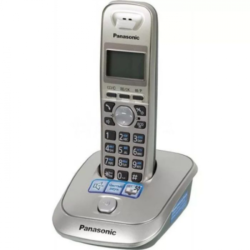 Беспроводной телефон Panasonic/ Цифровой, АОН, платиновый (KX-TG2511RUN)