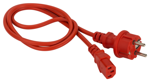 Шнур питания C13-Schuko прямая, 3х0.75, 220В, 10А, красный, 5 метров (LAN-PP13/ SH-5.0-RD) (LAN-PP13/SH-5.0-RD)