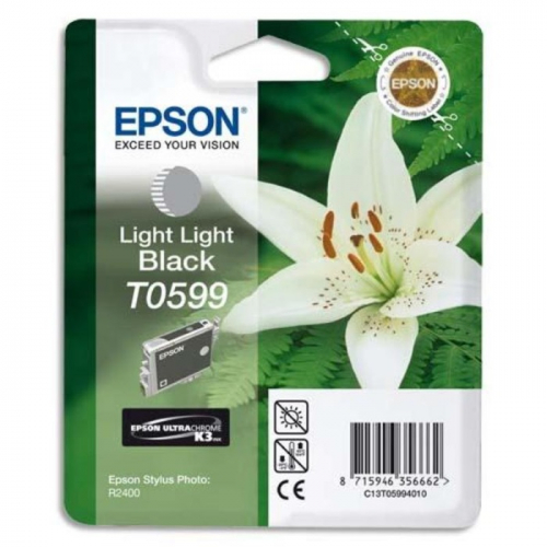 Картридж струйный Epson T0599, светло-серый, 440 стр., для Epson St Ph R2400 (C13T05994010)