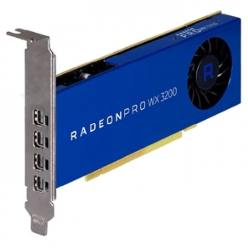Видеокарта Dell 4GB AMD Radeon Pro WX3200, PCI Express 3.0, 4x mDP, FH (490-BFQR)