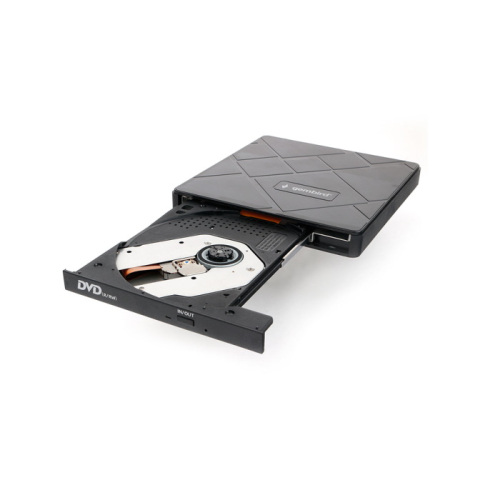 *Внешний оптический привод USB 3.0 Gembird DVD-USB-04 пластик, со встроенным кардридером и хабом черный фото 2