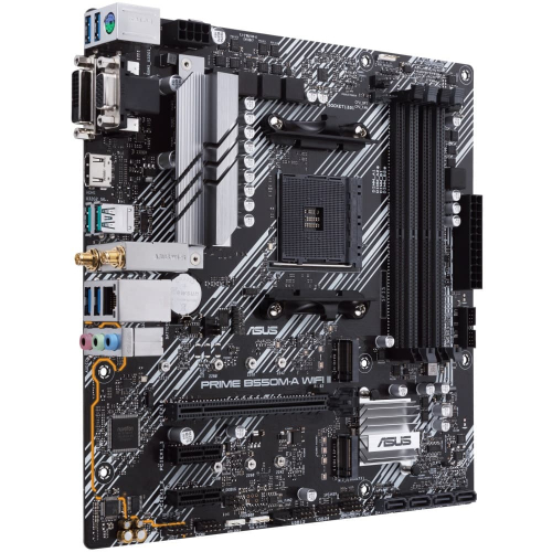 Материнская плата ASUS PRIME B550M-A WIFI II ; AM4, AMD B550, 4xDDR4-3200 МГц, 1xPCI-Ex16, 2xM.2, Micro-ATX(90MB19X0-M0EAY0) фото 2