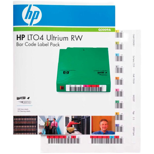 Комплект штрихкодов HPE Ultrium LTO-4 (100 карт. + 10 чист.) для C7974A (Q2009A)