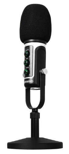 Микрофон проводной SunWind SW-SM500G 1.8м черный (1427255)
