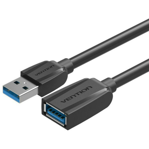 Кабель-удлинитель Vention USB 3.0 AM/ AF - 1м Black Edition (VAS-A45-B100)