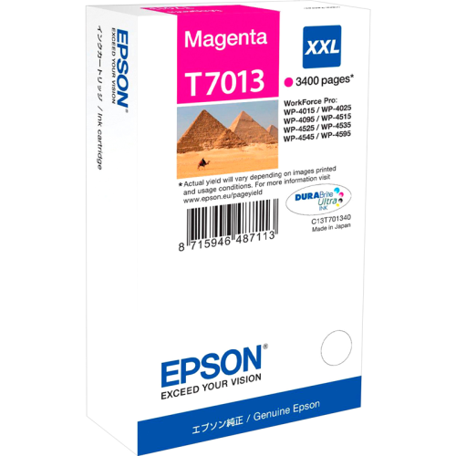 Картридж/ Epson WP 4000/ 4500 Series Ink XXL Cartridge Magenta 3. (C13T70134010)