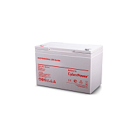 Battery CyberPower Professional UPS series RV 12200W, voltage 12V, capacity (discharge 20 h) 62Ah, capacity (discharge 10 h) 55.6Ah, max. discharge current (5 sec) 300A, max. charge current 18A, lead-acid type AGM, terminals under bolt M6, LxWxH 230x138x2