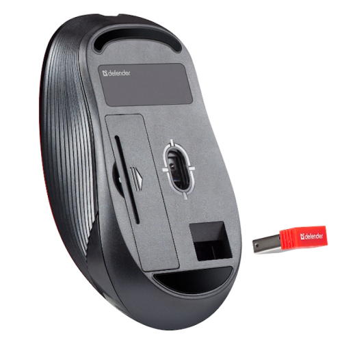 *Мышка Defender GASSA MM-105 USB OPTICAL WRL RED (52103) фото 3