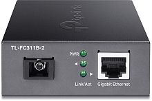 Медиаконвертер/ Gigabit WDM media converter, 9/ 125µm Single-mode Fiber, 1 SC Fiber port, 1 100/ 1000Mbps RJ-45 port, wave length 1310nm/ 1550nm, transmission distance up to 2Km, 5V/ 0.4A DC power input (FC311B-2)