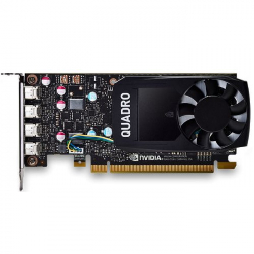 Видеокарта PNY Nvidia Quadro P620 2GB GDDR5, 128-bit, PCIEx16 2.0, mini DP 1.4 x4, Active cooling, TDP 40W, LP, Bulk (VCQP620V2-BLS)