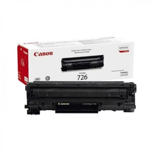 Тонер Картридж Canon 726, черный, 2100 страниц, для LBP-6200d (3483B002)