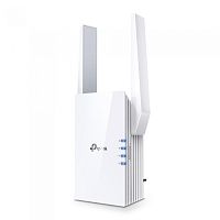 TP-Link RE505X, AX1500 Усилитель сигнала Wi-Fi 6, до 300 Мбит/ с на 2,4 ГГц + до 1201 Мбит/ с на 5 ГГц, 2 внешние антенны, 1 гиг. порт, подключение к настенной розетке