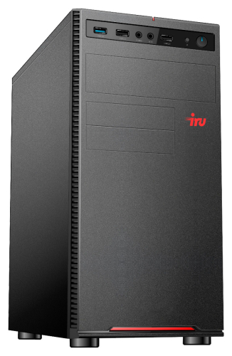 Компьютер IRU Home 310H5SE MT i3 10105 (3.7) 8Gb SSD 1Tb DOS 400W черный (1862601)