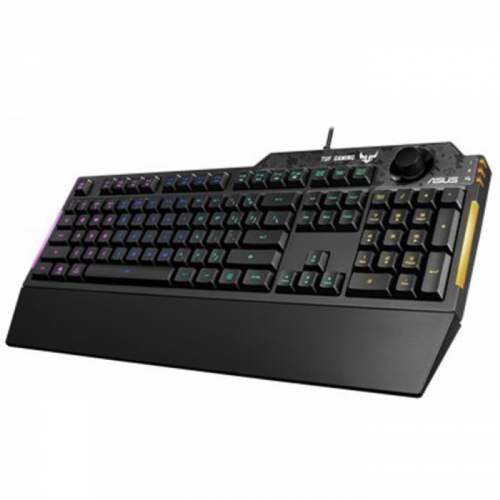 Игровая клавиатура ASUS TUF Gaming K1 Wired, RGB, USB, регулятор громкости, cable 1.8 m (90MP01X0-BKRA00) фото 3