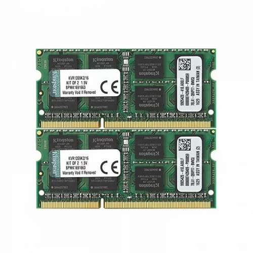 Модуль памяти для ноутбука Kingston KVR13S9K2/16, DDR3 SODIMM 16GB (Kit of 2) 1333MHz Non-ECC, CL9, PC3-10600 Mb/s, 1.5V (KVR13S9K2/16)