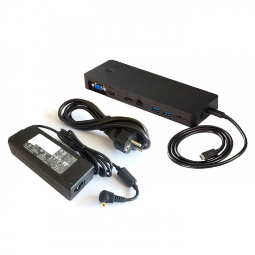 Док-станция Fujitsu NPR44 USB Type-C порт-репликатор/ адаптер AC 3pin 90W / кабель 3pin-EU / USB Type-C кабель (S26391-F3327-L100) фото 2
