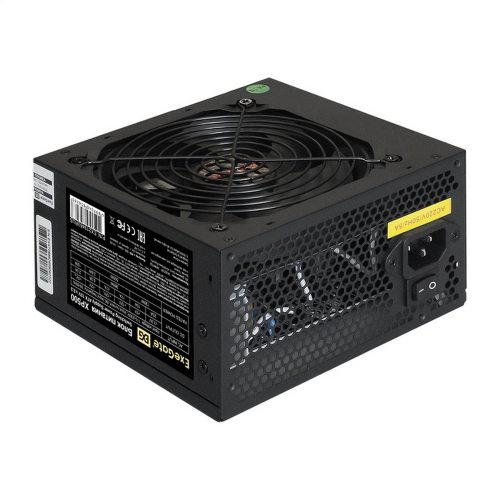 Exegate EX219463RUS-S Блок питания XP500, ATX, SC, black, 12cm fan, 24p+4p, 6/ 8p PCI-E, 3*SATA, 2*IDE, FDD + кабель 220V с защитой от выдергивания