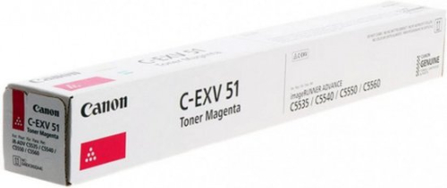 Тонер Canon C-EXV51M 0483С002 пурпурный туба для копира iR-ADV C5535/ 5535i/ 5540i/ 5550i/ 5560ii