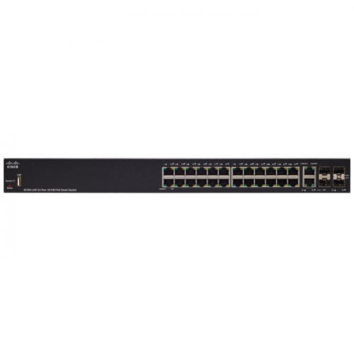 Коммутатор Cisco SF250-24P 24x 10/100 (SF250-24P-K9-EU)