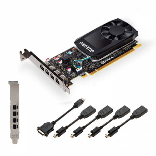 Видеокарта PNY Quadro P620 V2, 2GB GDDR5 128bit , PCI Express 3.0 x16, CUDA 512, 4 x mDP 1.4, 40W, 145 mm (VCQP620V2-SB) фото 2