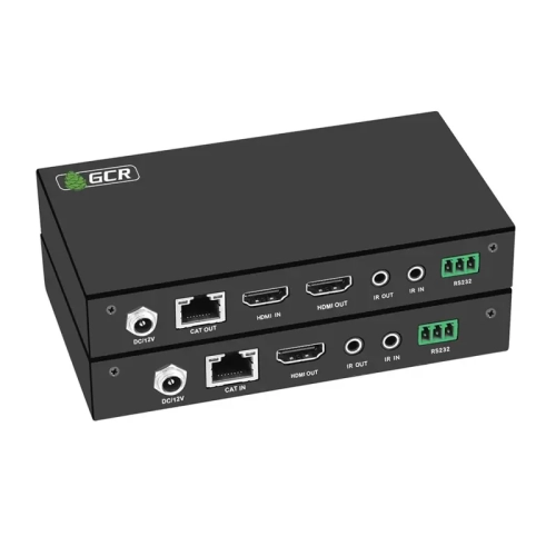 GCR Удлинитель HDMI 2.0 по витой паре 4K до 50М передатчик + приемник, поддержка IR & POC, RS232 (GCR-54687)
