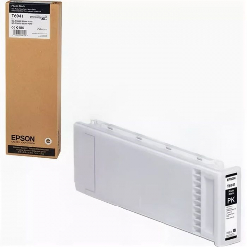 Картридж Epson T6941 черный 700 мл для SureColor SC-T3000/ T5000/ T7000 (C13T694100)