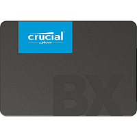 Твердотельный накопитель Crucial SSD BX500, 500GB, 2.5" 7mm, SATA3, 3D TLC, R/ W 550/ 500MB/ s, IOPs 95 000/ 61 000, TBW 120, DWPD 0.2 (12 мес.) (CT500BX500SSD1)