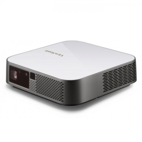 Проектор ViewSonic M2E, DLP, LED, 1080p 1920x1080, 1000Lm, 3000000:1, 16GB, MicroSD, Cube speaker (VS18294)