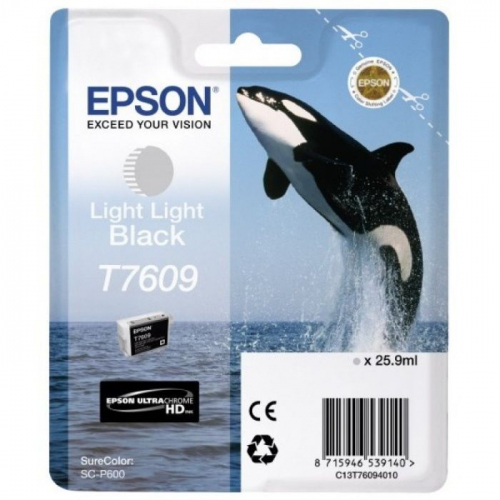Картридж струйный EPSON T7609 светло-серый 25.9 мл для SC-P600 (C13T76094010)