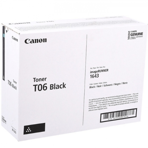 Тонер-картридж Canon T06 чёрный 20500 страниц для IR1643s (3526C002)