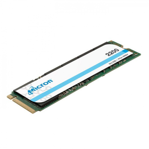Твердотельный накопитель Micron 2200 SSD M.2 2280 512GB PCI Express 3.0 x4 NVMe TLC 3000/1600MB/s IOPS 240K/210K MTTF 2M (MTFDHBA512TCK-1AS1AABYY)