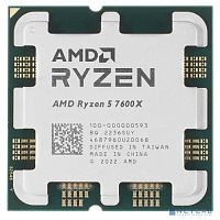 CPU AMD Ryzen 5 7600X TRAY <100-000000593> (AM5, 4.7GHz up to 5.3GHz/ 6Mb+32Mb, 6C/ 12T, 5nm, Raphael,105W, unlocked, Radeon 2200MHz)