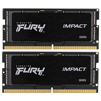 Модуль памяти для ноутбука FURY 32GB DDR5-4800 KF548S38IBK2-32, CL38, 1.1V K2*16 PnP Black KINGSTON