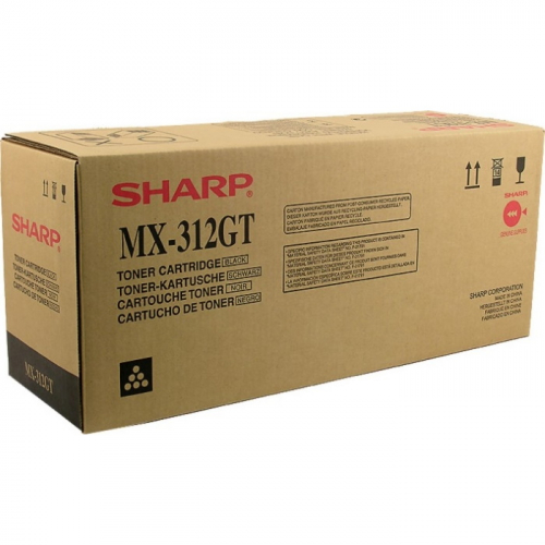 Тонер-картридж Sharp MX312GT черный 25 000 страниц для AR-5726/ 5731/ MX-M260/ M264/ M310/ M314/ M354
