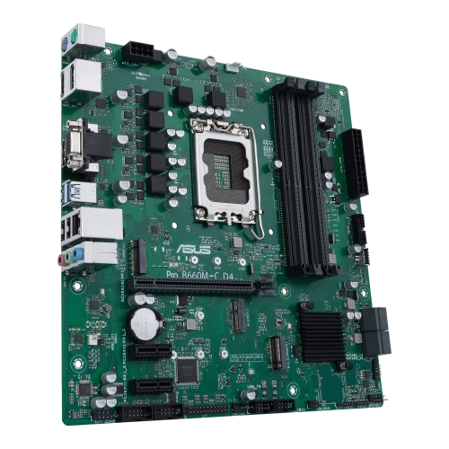 Материнская плата Asus PRO B660M-C D4-CSM Soc-1700 Intel B660 4xDDR4 mATX AC`97 8ch(7.1) GbLAN RAID+VGA+HDMI+DP (90MB19B0-M1EAYC) фото 2