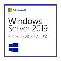 Клиентская лицензия MS Windows Server RDS CAL 2019 Англ. (5 польз.) (6VC-03804)