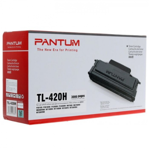 Тонер-картридж Pantum TL-420H черный 3000 страниц для Pantum M6700, M6800, M7100, M7200, P3010, P3300