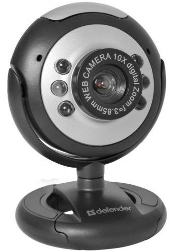 Веб-камера DEFENDER C-110 0.3 МП, подсветка, кнопка фото (63110) фото 2