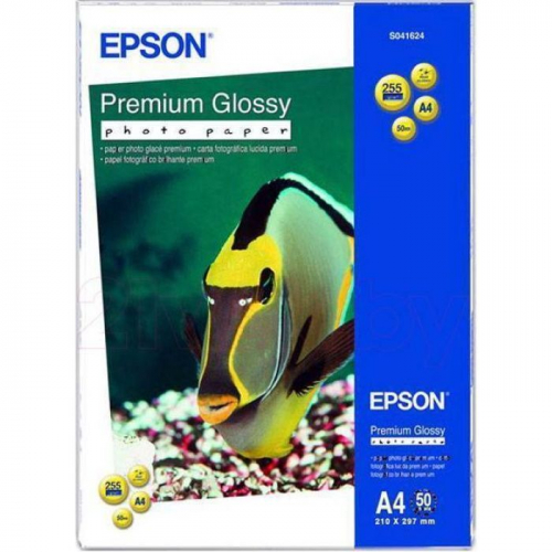 Бумага Epson Premium Glossy Photo Pap A4/ 255 г/ м²/ 50 л. для струйной печати (C13S041624)