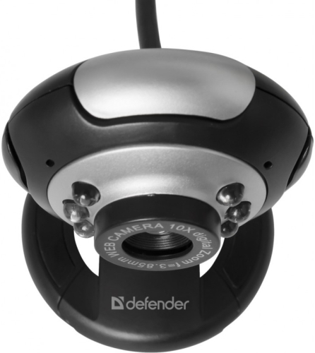 Веб-камера DEFENDER C-110 0.3 МП, подсветка, кнопка фото (63110) фото 3