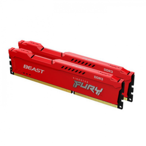 Модуль памяти Kingston FURY Beast Red DDR3 8GB (2x4GB) 1600MHz CL10 DIMM 240-pin 1.5V (KF316C10BRK2/8)
