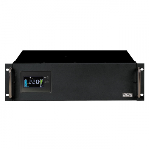 Источник бесперебойного питания Powercom King Pro RM KIN-1200AP, LCD, 1200VA/ 960W, SNMP Slot, black (KIN-1200AP LCD)