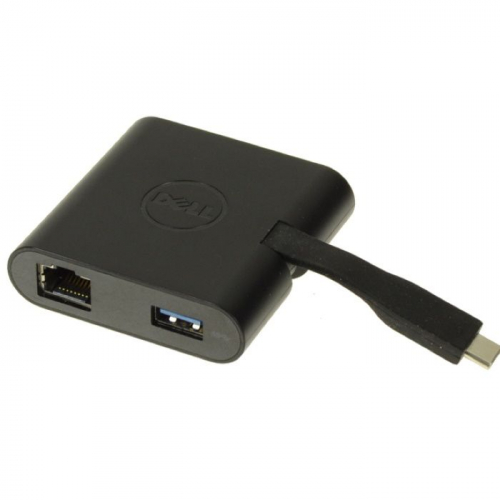 Адаптер Dell USB-C- HDMI/VGA/Ethernet/USB 3.0 Black (470-ABRY)
