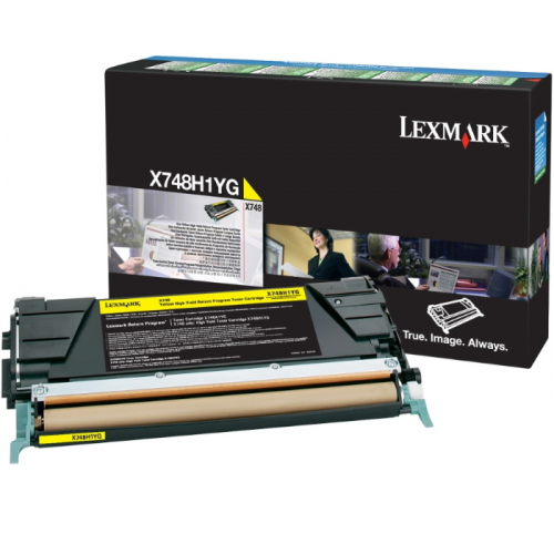 Картридж Lexmark желтый 10000 страниц для Lexmark X748 Return Program (X748H1YG)