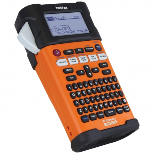 Принтер для наклеек Brother P-touch PT-E300VP переносной оранжевый/черный (PTE300VPR1) фото 4